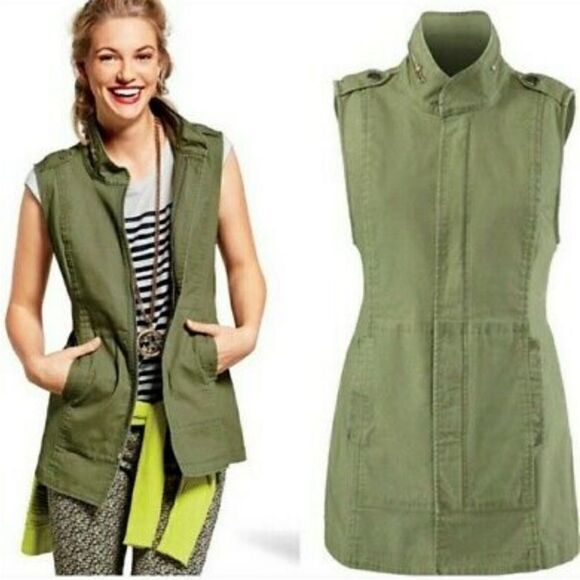 Cabi Explorer Utility Vest in Olive Green Style# 5101 Size Medium Full Zip - Picture 15 of 15